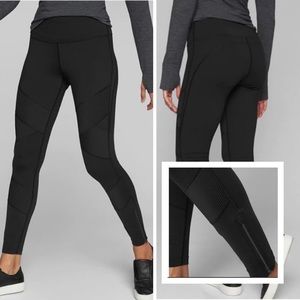 NWT $89 Athleta Black Sophia Street Moto Tight Tights Current Season Many Sizes
